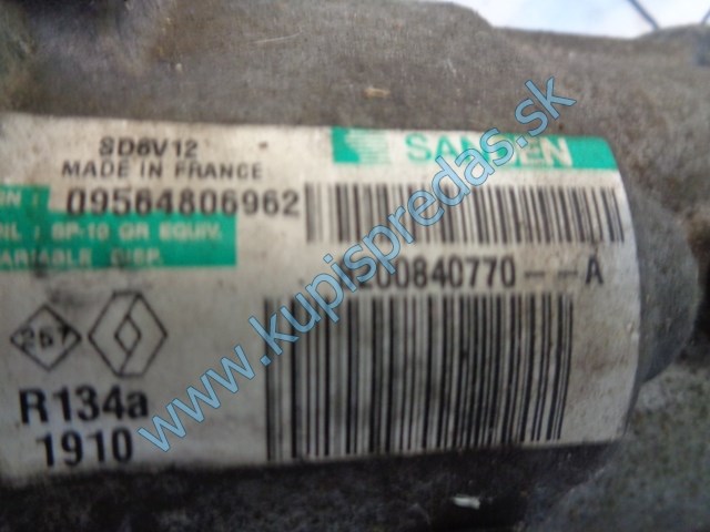 kompresor klimatizácie na renault tháliu II, 8200840770